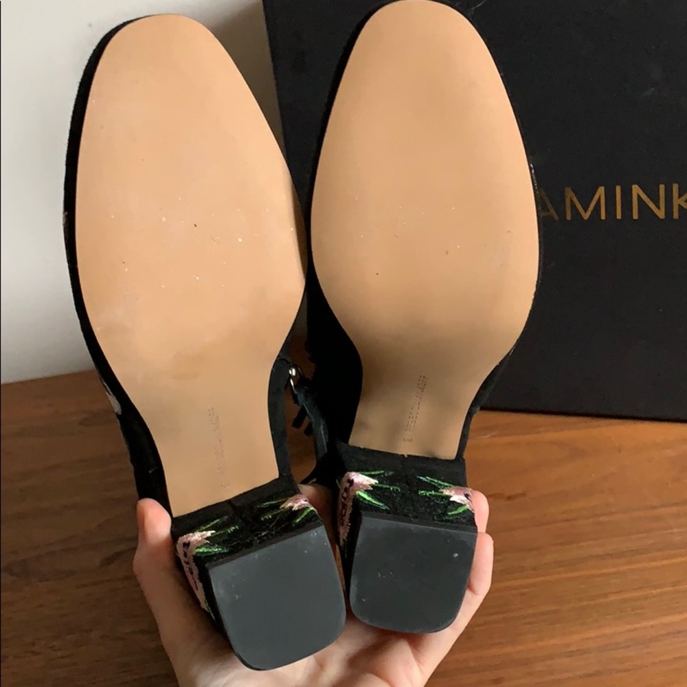 Rebecca Minkoff Black Suede Embroidered Boot - Picture 4 of 6